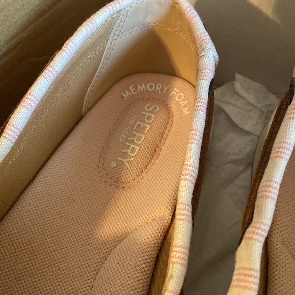 SPERRY WOMEN'S 7.5 TOPSIDER ANGELFISH PINK / BROWN / BEIGE - Picture 3 of 4